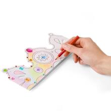 Craft & colouring crowns, incl. diamond stickers & coloured pencils