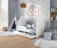 AJK Daisy Frez Art.242310 Bērnu stilīga gulta ar  matraci 160x80cm