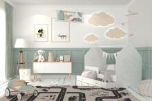 AJK Daisy Frez Art.242311 Стильная молодёжная кровать с матрасом 160x80 см