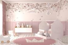 AJK Daisy Frez Art.242313 Стильная молодёжная кровать с матрасом 160x80 см