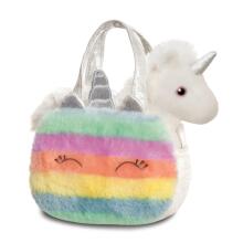 AURORA Fancy Pals plīša rotaļlieta Vienradzis somiņā, 20 cm