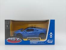MSZ Die-cast model 2017 Acura, scale 1:38