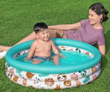BESTWAY 51008 Inflatable pool Safari animals 102x25