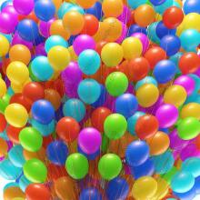 Belbal High Quality Latex Art.242573 Yellow  Balloons baloni 1 gb.(diametrs 30cm)