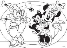 Lisciani Giochi Supermaxi Minnie Art.74068 Divpusēja puzle-krāsojamā grāmata