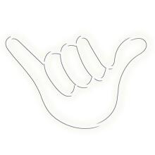 Manta SNL77WH Style Neon Lights Hand white
