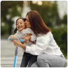 Ricokids Scooter Led Art.765003 Blue  Детский выcококачественный самокат со световыми эффектами