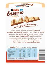 Kinder Bueno White  Art.107308  piena šokolāde bērniem,6x19 g