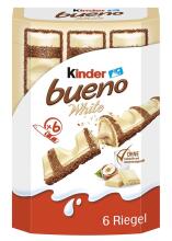 Kinder Bueno White  Art.107308  piena šokolāde bērniem,6x19 g