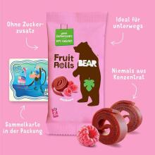 Bear Fruit Rolls  Art.243681  Augļu rullīši ar aveņu garšu, 20 g