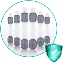 Ricokids Strap Lock Art.798101  Skapja,/ledusskapja atvilktnes aizsardzība,6 gab