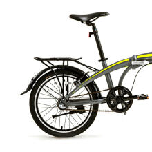 Saliekamais velosipēds Bisan 20 FX3500 NX3  pelēks/dzeltens (Rata izmērs: 20")