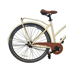 Pilsētas velosipēds Bisan 28 Serenity  Bēšs/sudrabs (Riteņu izmērs: 28" Rāmja Izmērs: M)