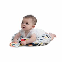 „La Bebe ™“ patogi medvilnės slaugos motinystės pagalvė, 244428 švediška raudona / balta pasaga kūdikiui maitinti, miegoti, pasaga nėščioms moterims, 20x70 cm