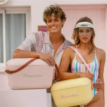 Polarbox Cool Box Retro Cooler Art.244395  Cyan – Baby Rose Холодильник для кемпинга 12Л