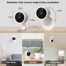 La bebe™ Accessories Wi-Fi Camera 120 Degree Vertical Art.244579 Цифровая видеоняня