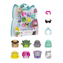 SQUISHMALLOWS SQUISH-A-LONGS figūriņas, 8 gab., 2,5 cm
