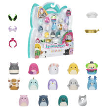 SQUISHMALLOWS SQUISH-A-LONGS figūriņas, 14 gab., 2,5 cm