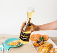 Pudele ar glāzi Bezdibenis Prosecco