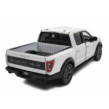 KiNSMART automašīna, 2022 Ford F-150 Raptor, balta