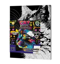 Раскраска по номерам Splat Planet, ЯРКИЙ КОТ 30X40 см.