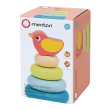 Kidstoys Mentari Art.245918 Koka piramīda, Putniņš