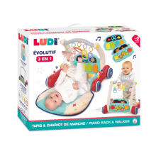 LUDI daudzfunkcionāls paklājiņš-klavieres-staigulis, Zilonis