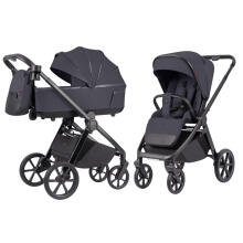 Bērnu ratiņi 2in1 CARRELLO Omega Plus CRL-6540/1 Meteor Grey