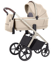 Bērnu ratiņi 2w1 CARRELLO Vector CRL-6550 jūras gliemežvāku bēšs