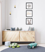 Room Accesories Art.246385 Decorative wall art in frame "Cloud" – fluffy textile panel for kids' room