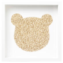 Room Accesories Art.246386 Dekoratīvs tekstila sienas dekors bērnistabai "Mini lācītis"– mīksts attēls rāmī