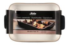 Кастрюля Maku Oven керамическая черная 3 л 35x22 см