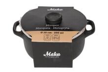 Мини-горшок Maku Robuste керамический с крышкой 10 см