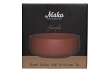 Maku Simple bļoda 14,5 cm terakota 2 gab.