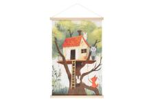 4Living Wall art Kakemono 60x90 см ассортиментная витрина с изображением лесной жизни