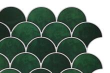 4Living Tile sticker fish scale green 30x30 cm