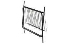 4Living apavu plaukts, atverams, melns, 70x40x31 cm