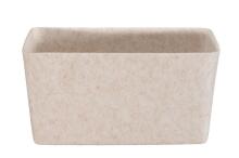4Living Storage box Candy felt with lid beige 32x24x16 cm