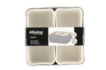 4Living Basket Candy felt 4 pcs cream/grey