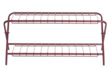 4Living apavu plaukts, atlokams, bordo krāsā, 70x40x31 cm