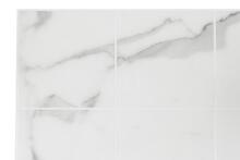 Наклейка на плитку 4Living Tile с мраморным дизайном квадратная белая 30x30 см