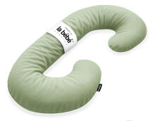 La Bebe™ Maternity Pillow Sì - Duo Art.223732 100% cotton, Pale green. Multifunctional maternity pillow with memory foam filling