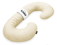 La Bebe™ Maternity Pillow Sì - Duo Art.223740 100% cotton, beige with pattern. Multifunctional maternity pillow with memory foam filling