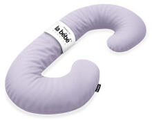 La Bebe™ Maternity Linen Pillow Sì -Duo Art.246550 Lina audums, ceriņkrāsa. Daudzfunkcionāls spilvens/pakavs grūtniecēm, ar memory foam