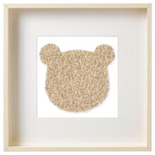 Room Accesories Art.296386 Dekoratīvs tekstila sienas dekors bērnistabai "Mini lācītis"– mīksts attēls rāmī