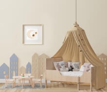 Room Accesories Art.297386 Декоративное панно из мягкой ткани в раме "Oблако" – интерьер для детской
