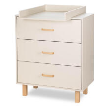 Klups Laura Art.247489 Champagne Wooden chest of drawers