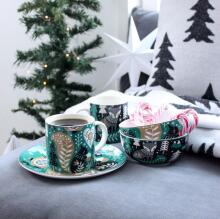 Winteria bļoda Saga vāvere 14 cm zaļa 2 gab.