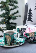 Winteria bļoda Saga vāvere 14 cm zaļa 2 gab.