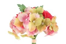 4Living Flower pušķis rožu/hortenziju veidā 28 cm